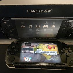 Playstation Psp 2000 Black Mod--ded Video Game Console 