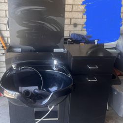 Salon Shampoo Bowl Cabinet OBO