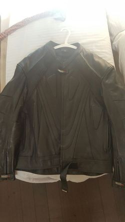 Vulcan leather motorcycle jacket racing xl