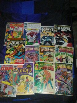 Vintage lot of comic books of 12
