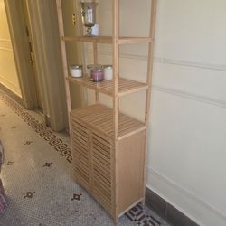Bathroom cabinet blonde wood