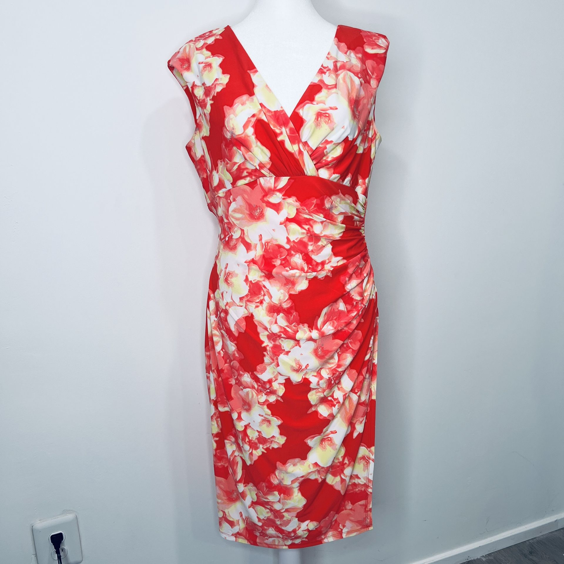 Ralph Lauren Pink Floral Dress Size 10