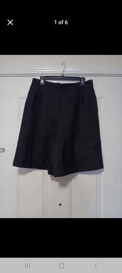 Talbots High-Waist Wide-Leg Dress Shorts Size 16