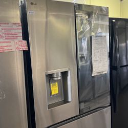 New Lg Mirrored Insta View Open Box In Stainless Steel 