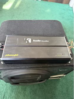 Alpine 10” and 5 channel amp
