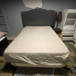 Mattress Full Size With 5 Inches Foam Mattress And Headboard, Frame $60 