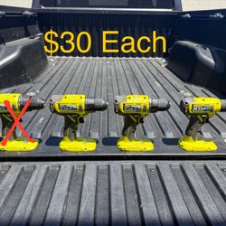 NEW RYOBI ONE+ 18V Cordless 1/2 in. Drill/Driver (Tool Only) **$30 Each**