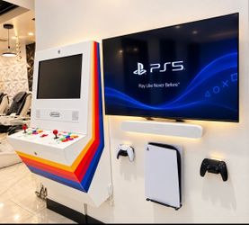 Polycade Sente White + Stripes Arcade – Like New / Never Played – $2,699 Retail