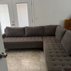 Sectional 103x90 Light Gray