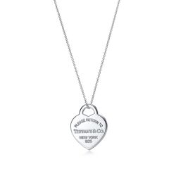Tiffany Heart Tag Pendant in Silver, Small