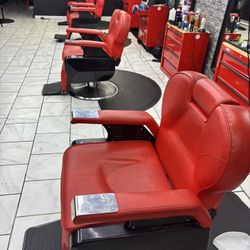 Barber Chair and Storage Box