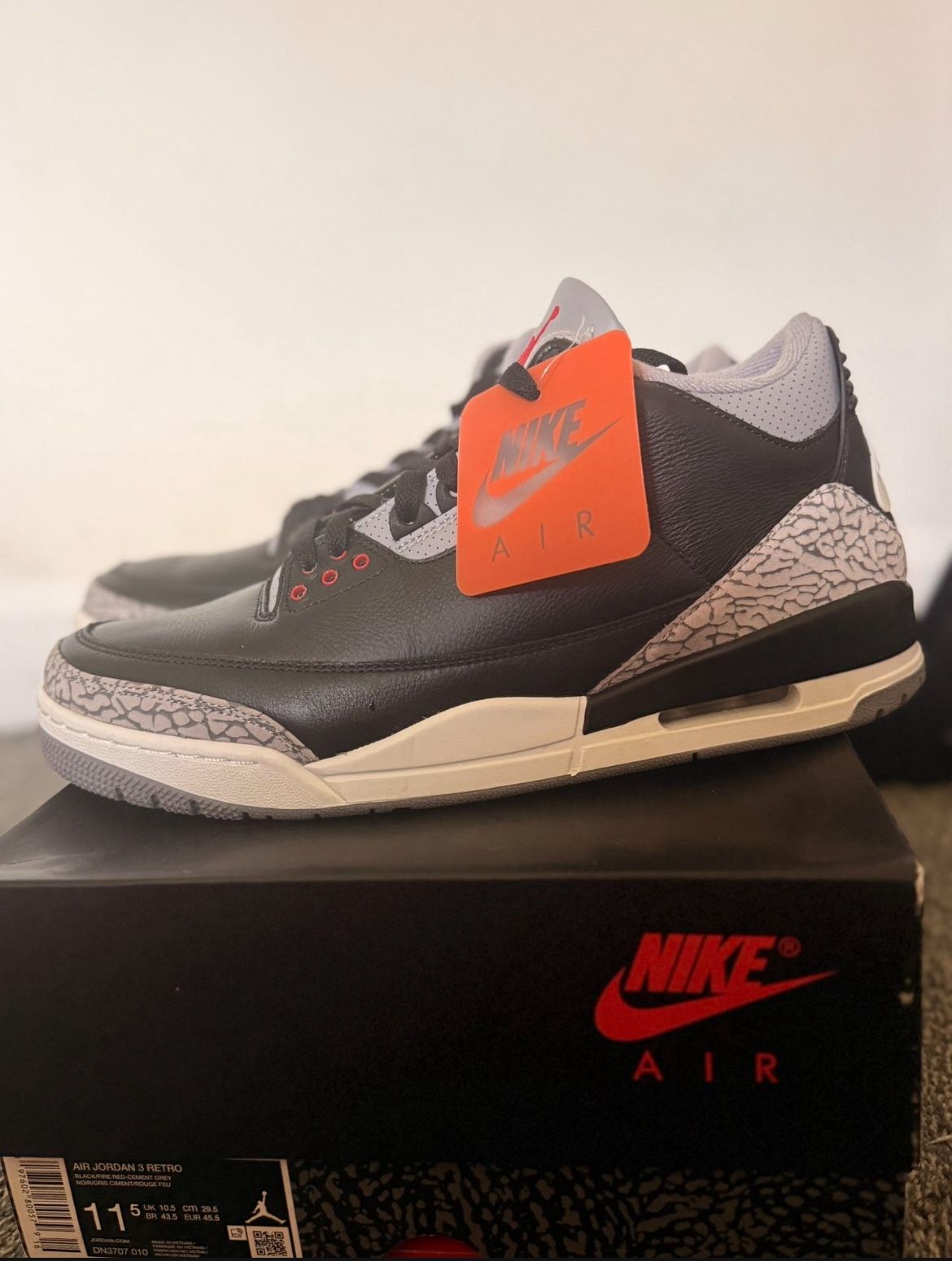 Air Jordan 3 Black Cement