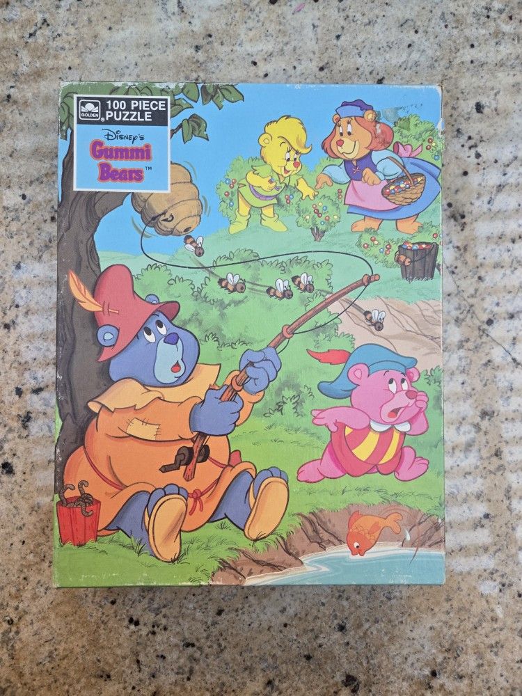 Disney's Gummi Bears 100 Piece Jigsaw Puzzle Golden Complete