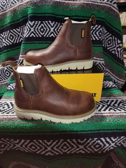 DeWalt Chelsea Work Boots Brown Leather