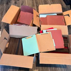 Classification Folders With Prongs And Dividers