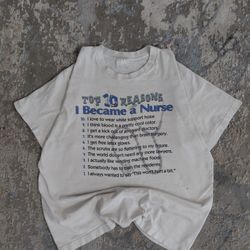 Vintage Single Stitch Nurse Shirt