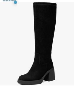 Black Boots Knee High: