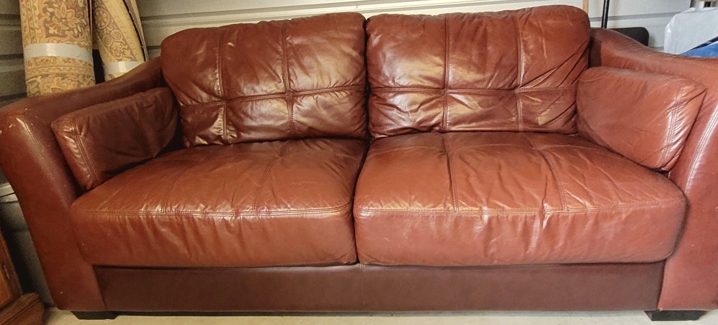 3-Seat Leather Sofa