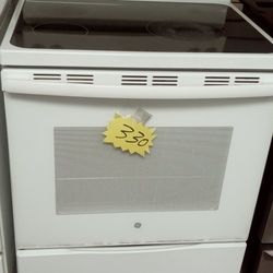 GE ELECTRIC RANGE STOVE OVEN GLASS TOP WORK PERFECT INCLUDING WARRANTY  DELIVERY