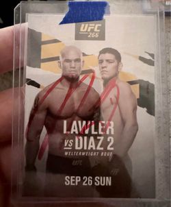 🔥 Nick Diaz Autograph Card 🔥