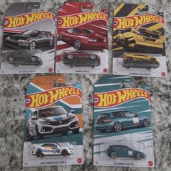 2022 Hot Wheels Honda Civic Anniversary Edition Walmart Exclusive Complete Set Of 5