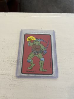 1988 Teenage Mutant Ninja Turtle Leonardo Prism Sticker 
