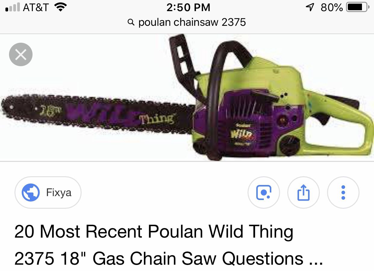 Popular wild thing chainsaw