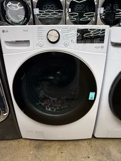 New open box LG white front load washer