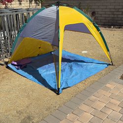 Beach Shade portable sun shelter Quick Setup