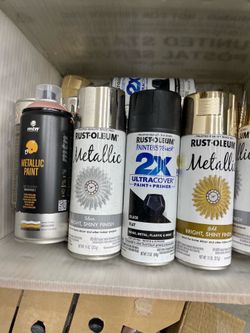 Lot of spray paint
