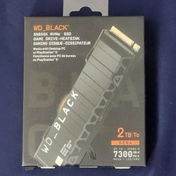 WD_BLACK 2TB SN850X NVMe Internal Gaming SSD with Heatsink