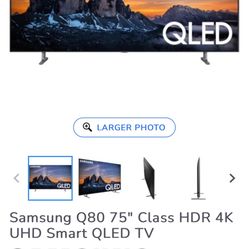 Samsung 75’ Smart Q80 4K 