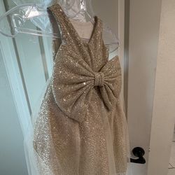 Toddler Gold Dress