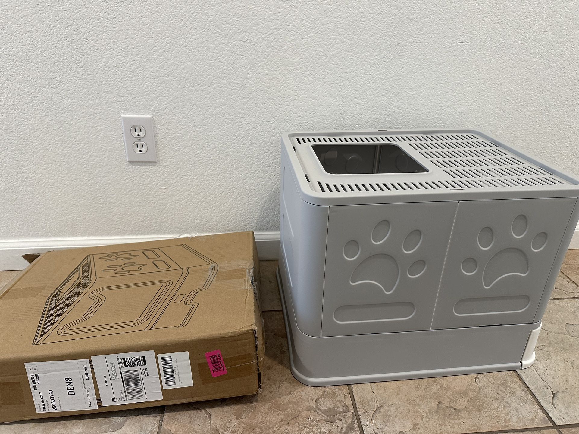 New Cat Litter Box Enclosure – Top Entry, Modern Design 