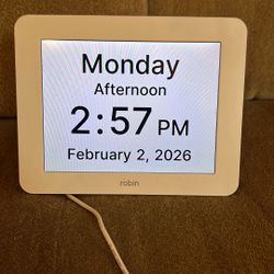 Robin Digital Clock For Seniors/Dementia Patients 
