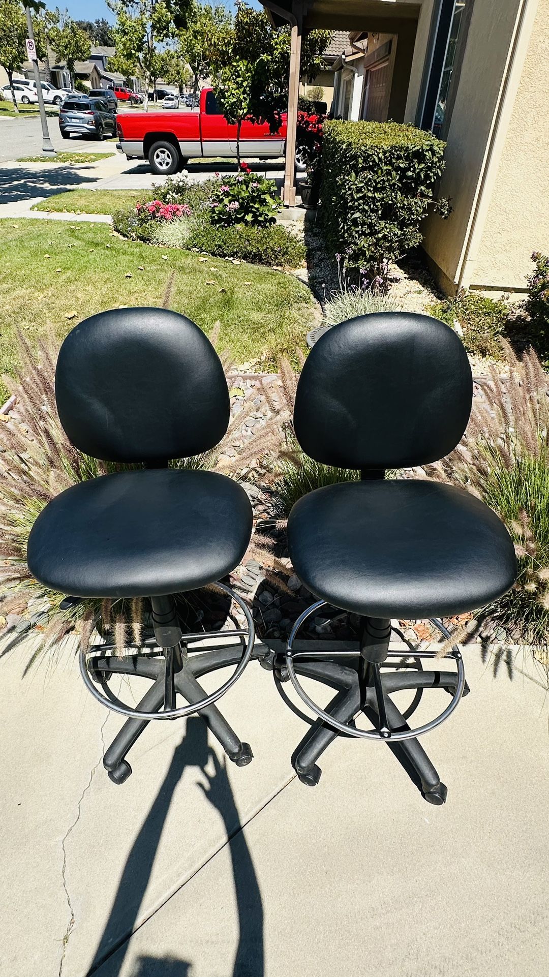 Vinyl barstool
