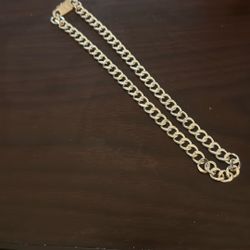 20 Inch 925 Stamped Silver 8mm Curb Link Necklace 