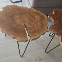 Mid Century Tables- set of 2