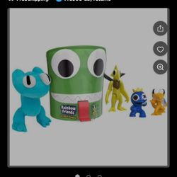 Rainbow Friends Green Head Bundle With Piggy Bank 