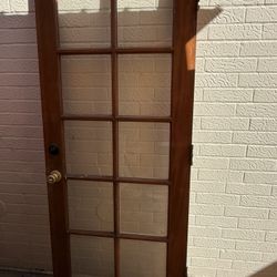 32” Exterior/interior Glass Panel Door