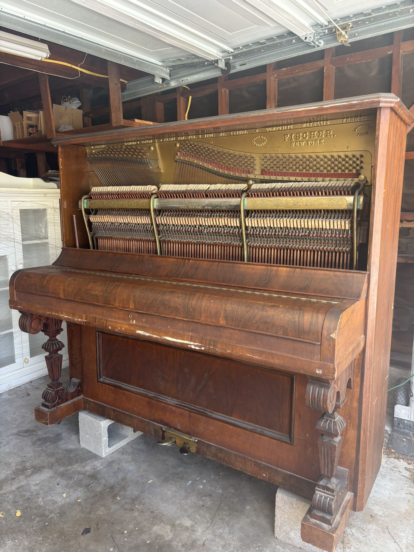 133 Years Old Upright Fischer Piano