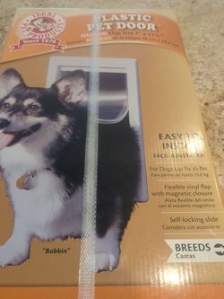 Plastic pet door