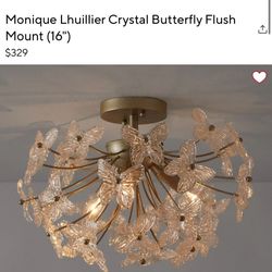Pottery Barn Kids Pottery Barn 16" flush mount Monique Lhuiller Butterfly Light.