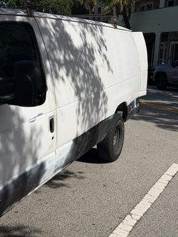 White Full-Size Cargo Van