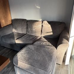 Gray sofa With Chase 