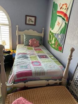 Bassett Twin Bed with Mattress