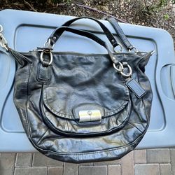 Large Coach leather bag