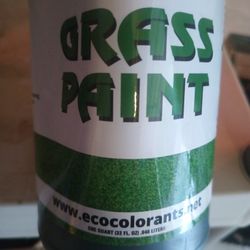 Organic Grass Paint. Environmentally Safe