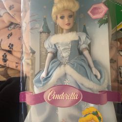 Glass Christmas Cinderella Doll 