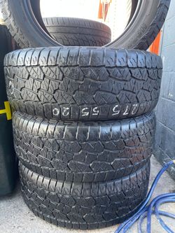 275/55/20 (4) Tires for chevy or Suv Silverado about 70% life